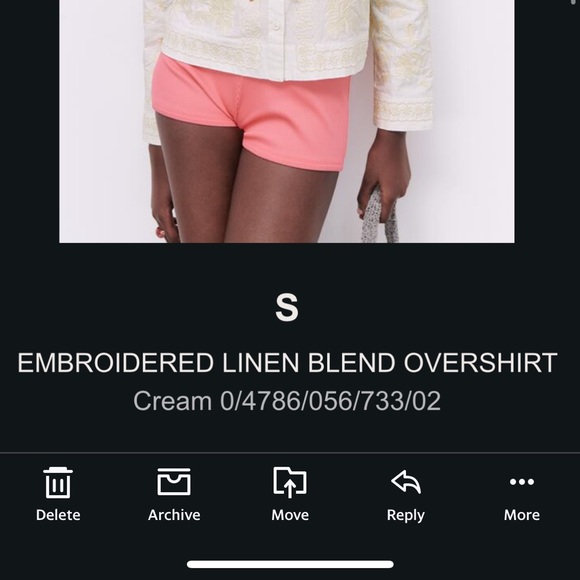 Zara Embroidered Overshirt - Picture 6 of 6